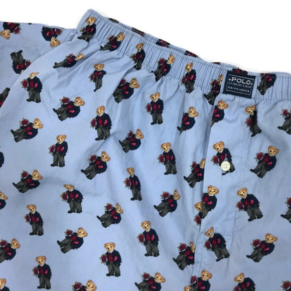 polo bear stretch jersey sleep set